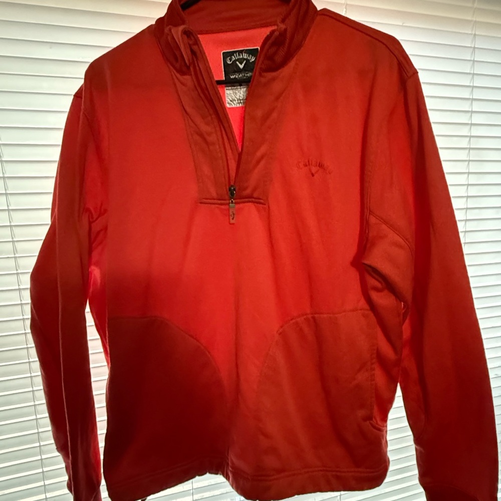 Callaway Vibrant Red Half-Zip Pullover